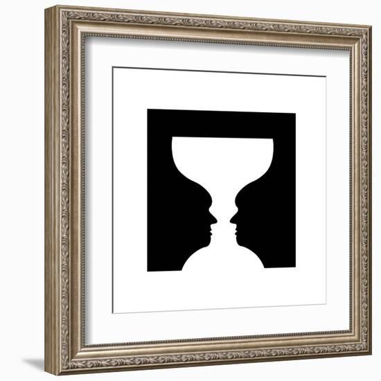 Goblet Illusion-Science Photo Library-Framed Premium Photographic Print