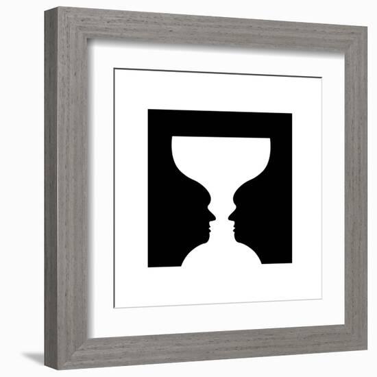 Goblet Illusion-Science Photo Library-Framed Premium Photographic Print