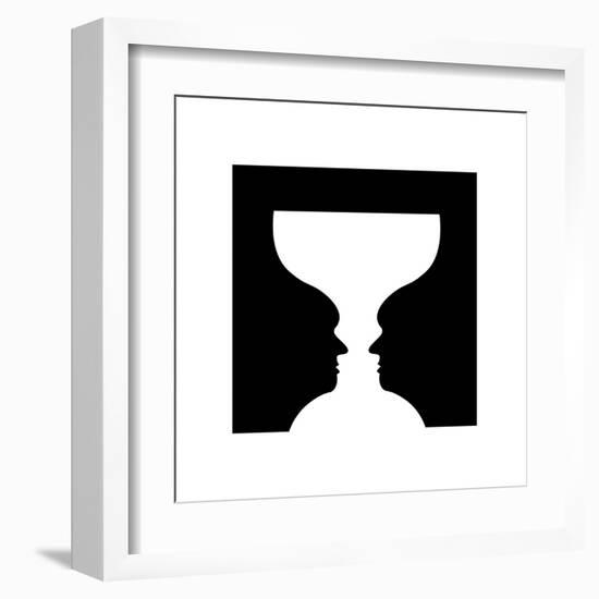 Goblet Illusion-Science Photo Library-Framed Premium Photographic Print