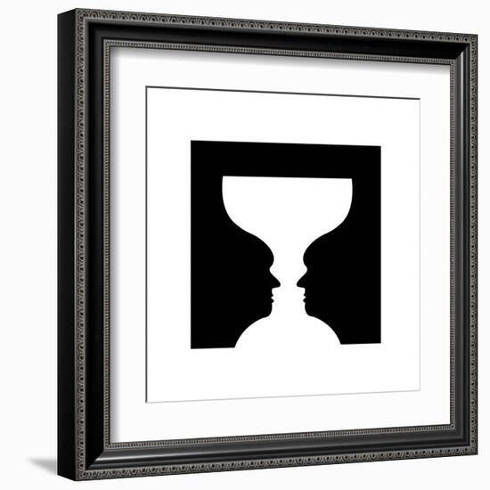 Goblet Illusion-Science Photo Library-Framed Premium Photographic Print
