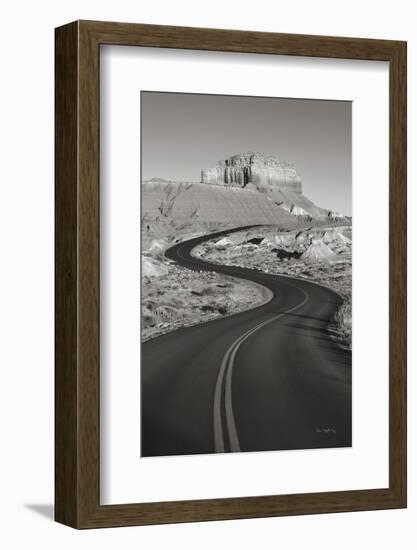 Goblin Valley State Park Rd BW-Alan Majchrowicz-Framed Photographic Print