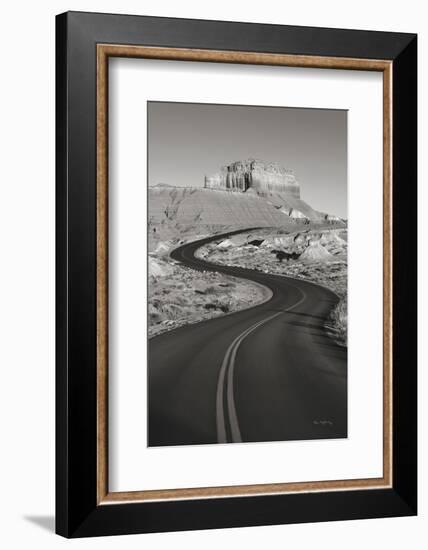 Goblin Valley State Park Rd BW-Alan Majchrowicz-Framed Photographic Print