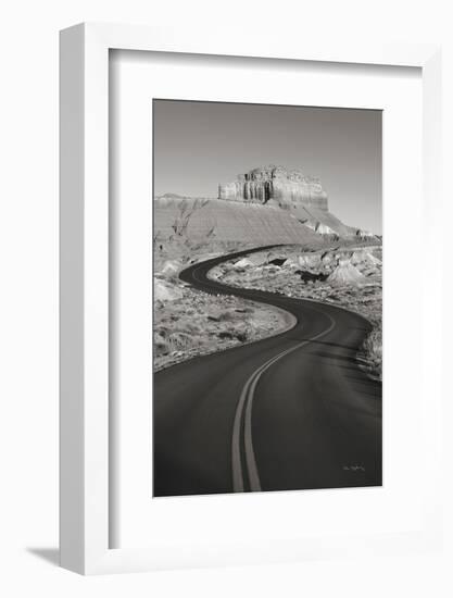 Goblin Valley State Park Rd BW-Alan Majchrowicz-Framed Photographic Print