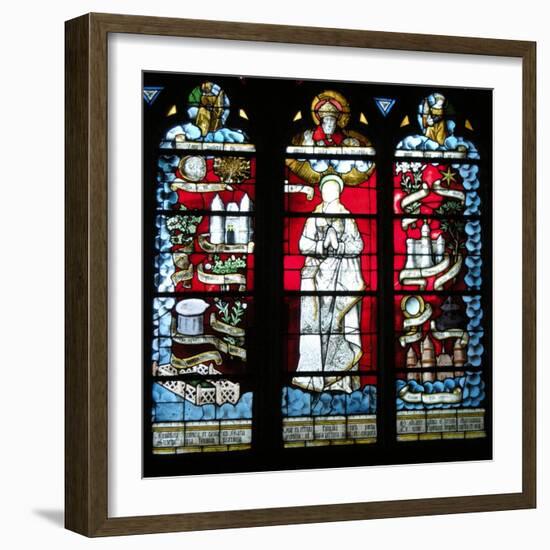 God and the Virgin (Stained Glass)-French-Framed Giclee Print