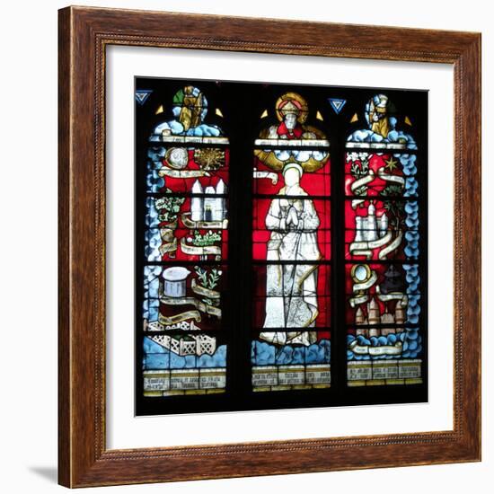 God and the Virgin (Stained Glass)-French-Framed Giclee Print