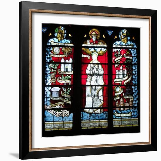 God and the Virgin (Stained Glass)-French-Framed Giclee Print