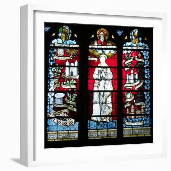 God and the Virgin (Stained Glass)-French-Framed Giclee Print