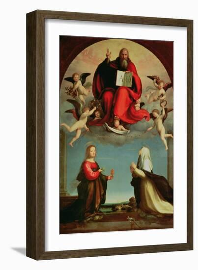 God Appearing to St. Mary Magdalen and St. Catherine of Siena, circa 1508-Fra Bartolommeo-Framed Giclee Print