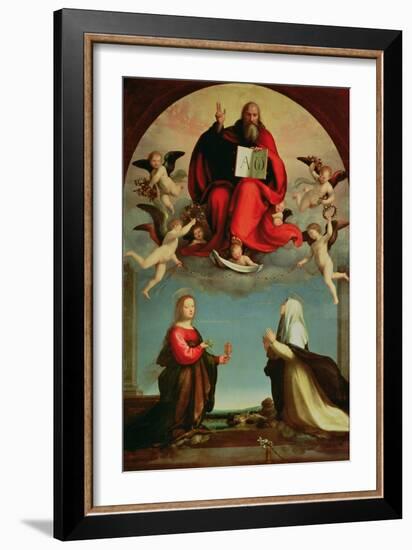 God Appearing to St. Mary Magdalen and St. Catherine of Siena, circa 1508-Fra Bartolommeo-Framed Giclee Print