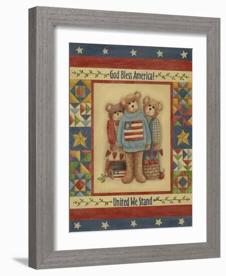 God Bless America - Bears-Debbie McMaster-Framed Giclee Print