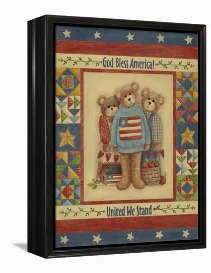 God Bless America - Bears-Debbie McMaster-Framed Premier Image Canvas