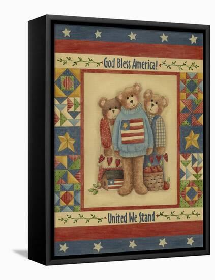 God Bless America - Bears-Debbie McMaster-Framed Premier Image Canvas