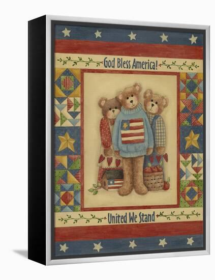 God Bless America - Bears-Debbie McMaster-Framed Premier Image Canvas