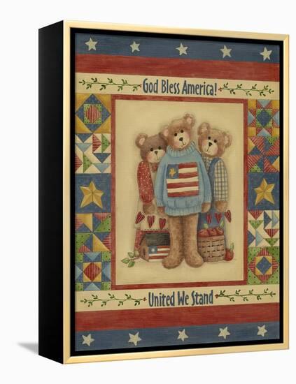 God Bless America - Bears-Debbie McMaster-Framed Premier Image Canvas