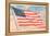 God Bless America, Flag-null-Framed Stretched Canvas