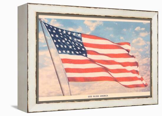 God Bless America, Flag-null-Framed Stretched Canvas