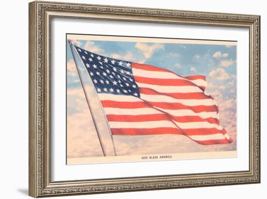 God Bless America, Flag-null-Framed Premium Giclee Print