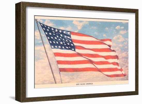 God Bless America, Flag-null-Framed Premium Giclee Print