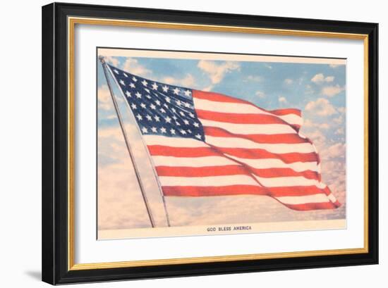 God Bless America, Flag-null-Framed Premium Giclee Print