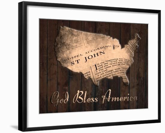 God Bless America-Sheldon Lewis-Framed Art Print