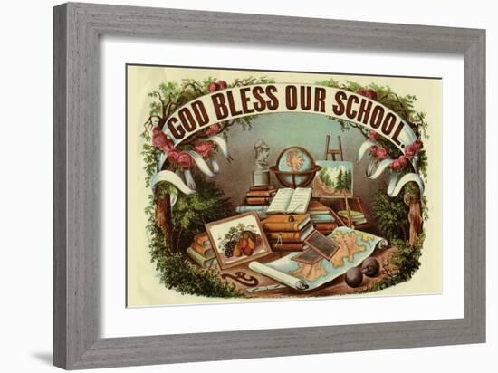 God Bless Our School-Arbuckle Brothers-Framed Premium Giclee Print