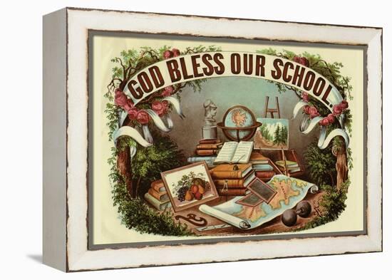 God Bless Our School-Arbuckle Brothers-Framed Stretched Canvas