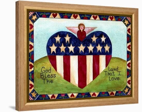 God bless the land I Love Lang 2018-Cheryl Bartley-Framed Premier Image Canvas