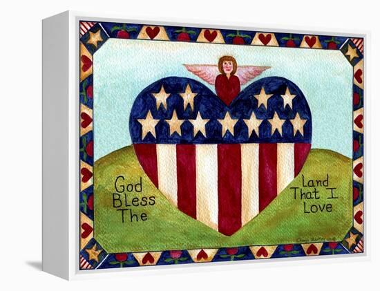 God bless the land I Love Lang 2018-Cheryl Bartley-Framed Premier Image Canvas