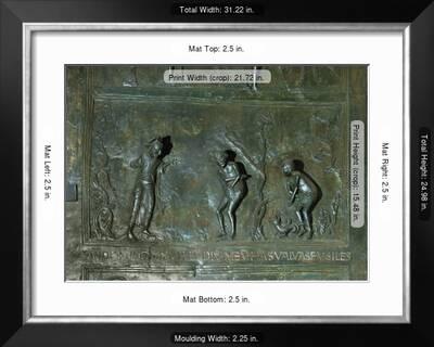 God Condemns Adam And Eve After The Fall Panel From The Bronze Door Early 11th Century Giclee Print By Art Com