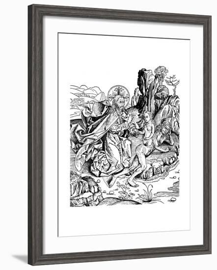 God Creating Eve from Adam's Rib, 1493-null-Framed Giclee Print