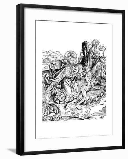 God Creating Eve from Adam's Rib, 1493-null-Framed Giclee Print