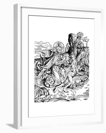 God Creating Eve from Adam's Rib, 1493-null-Framed Giclee Print