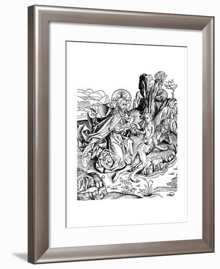 God Creating Eve from Adam's Rib, 1493-null-Framed Giclee Print