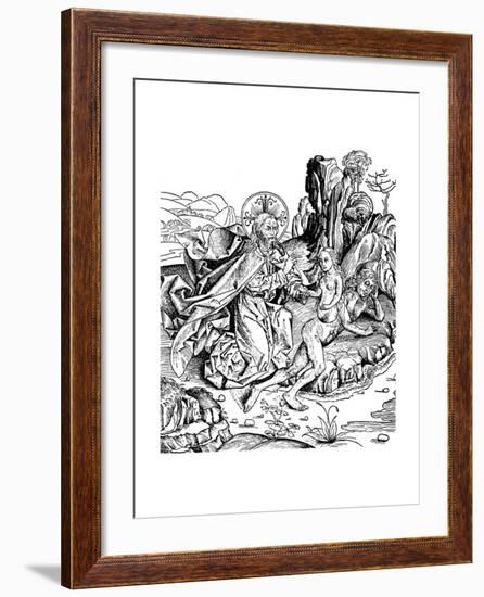 God Creating Eve from Adam's Rib, 1493-null-Framed Giclee Print