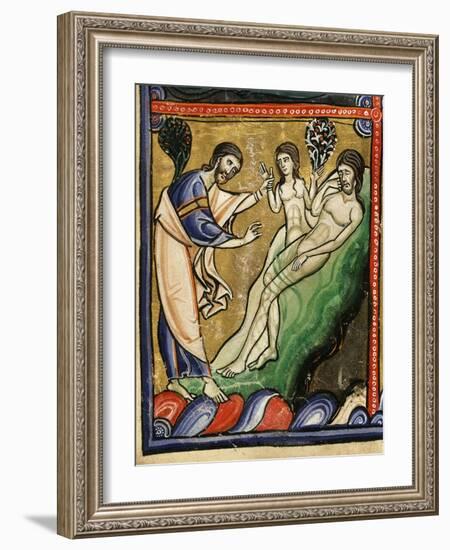 God Creating Eve from Adam's Rib, from Genesis, Creation of the World-null-Framed Giclee Print