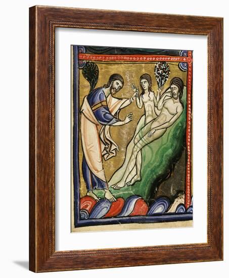 God Creating Eve from Adam's Rib, from Genesis, Creation of the World-null-Framed Giclee Print