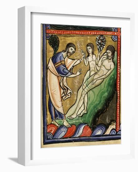 God Creating Eve from Adam's Rib, from Genesis, Creation of the World-null-Framed Giclee Print