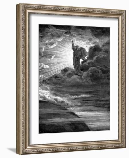 God Creating Light, 1866-Gustave Doré-Framed Giclee Print