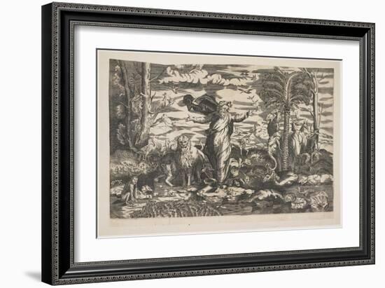 God Creating the Animals, C.1550-null-Framed Giclee Print