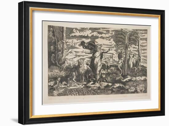 God Creating the Animals, C.1550-null-Framed Giclee Print