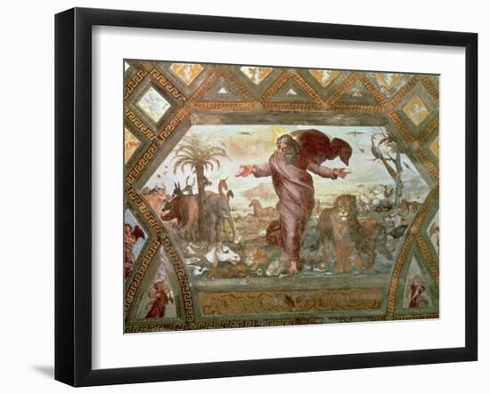 God Creating the Earth-Raphael-Framed Giclee Print