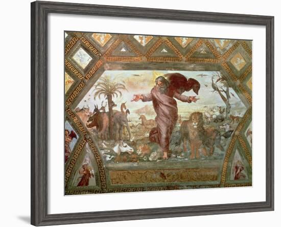 God Creating the Earth-Raphael-Framed Giclee Print