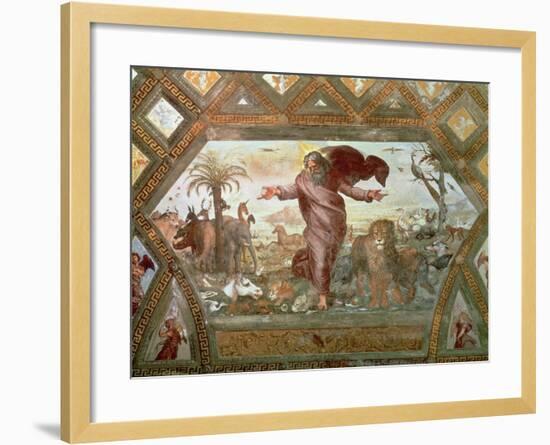 God Creating the Earth-Raphael-Framed Giclee Print