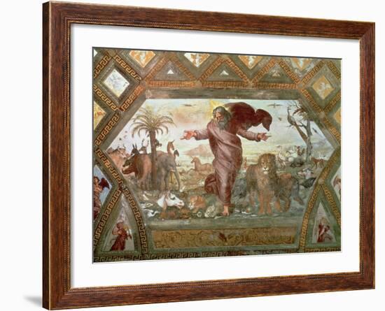 God Creating the Earth-Raphael-Framed Giclee Print