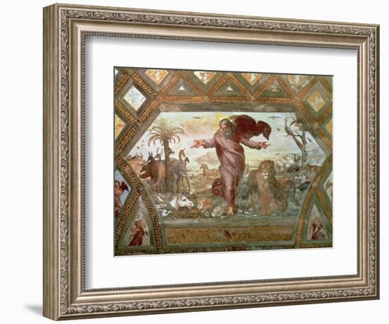 God Creating the Earth-Raphael-Framed Giclee Print