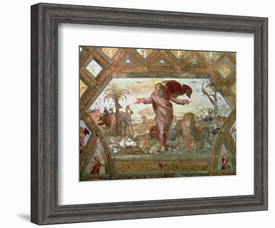 God Creating the Earth-Raphael-Framed Giclee Print