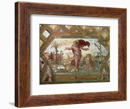 God Creating the Earth-Raphael-Framed Giclee Print