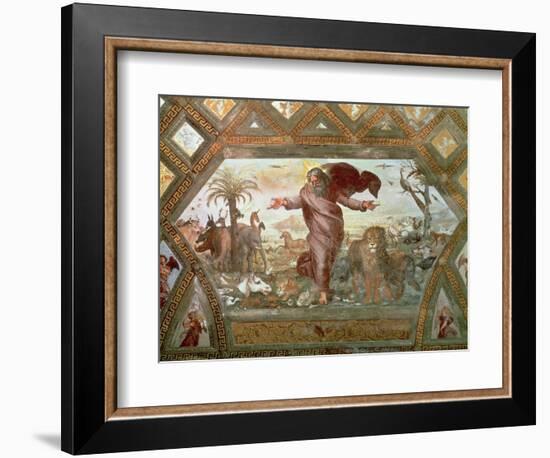 God Creating the Earth-Raphael-Framed Giclee Print