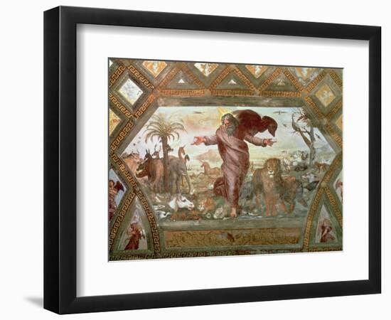 God Creating the Earth-Raphael-Framed Giclee Print