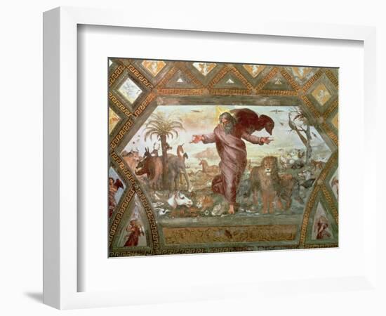 God Creating the Earth-Raphael-Framed Giclee Print